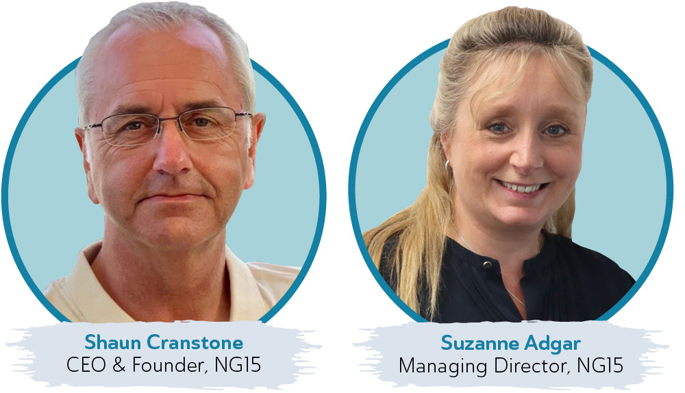 Shaun Cranstone and Suzanne Adgar from NG15